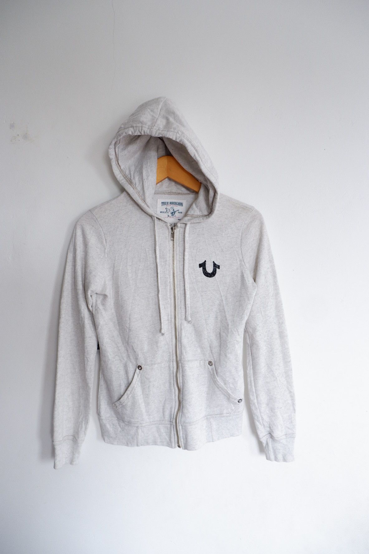 True Religion True Religion Swarovski Logo Hoodie Size S / US 4 / IT 40 - 2 Thumbnail