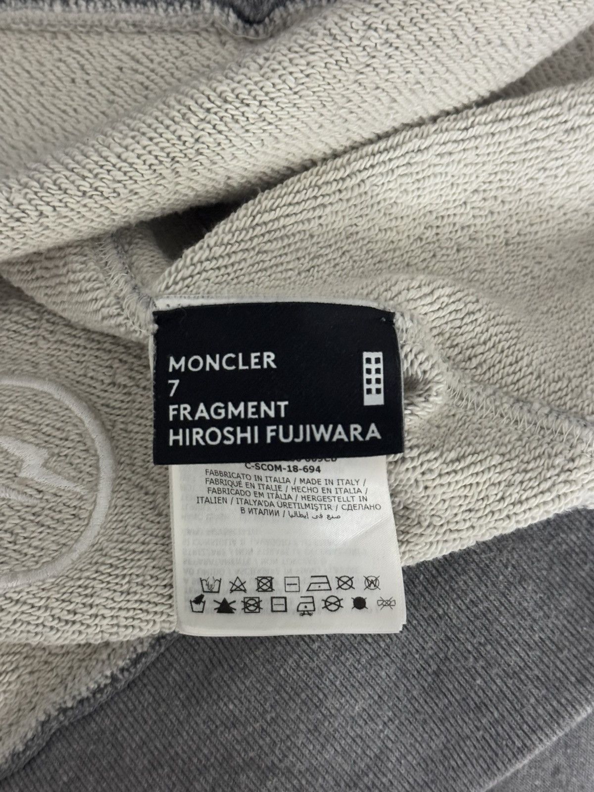 Moncler Moncler x Fragment Hiroshi Fujiwara Sweater – Grey – Rare Size US S / EU 44-46 / 1 - 9 Thumbnail