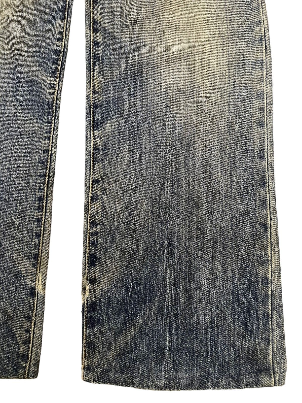 Hanes Vintage 90s Hanes Blue Wash Style Distressed Baggy Jeans Size US 34 / EU 50 - 6 Thumbnail
