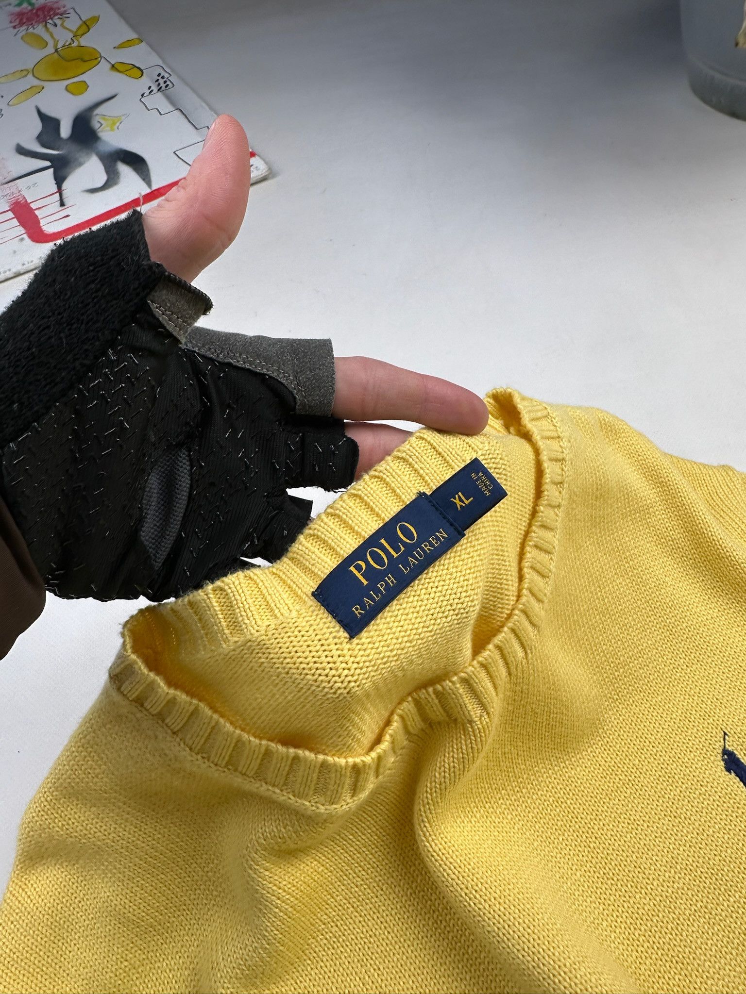 Polo Ralph Lauren Polo Ralph Lauren Yellow Sweater Size US XL / EU 56 / 4 - 3 Thumbnail