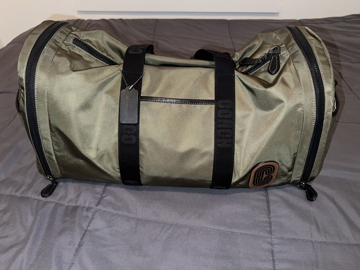 image of Coach Nylon Duffel Bag New With Tags in Olive, Men's