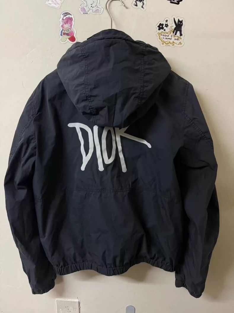 Dior Dior Embroidered logo inside full-print hooded jacket 2501- Size US M / EU 48-50 / 2 - 3 Thumbnail