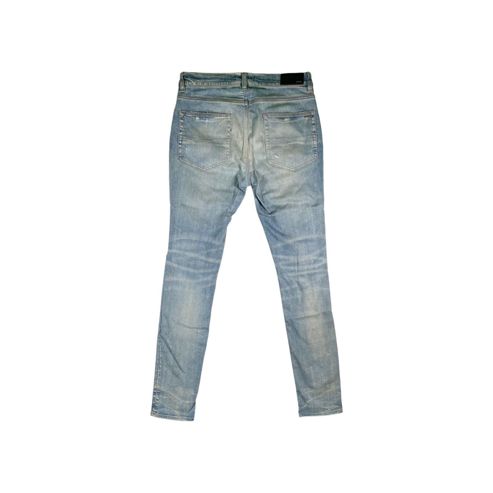 Amiri Amiri Cheetah Thrasher Patch Light Wash Jeans Size US 34 / EU 50 - 2 Thumbnail
