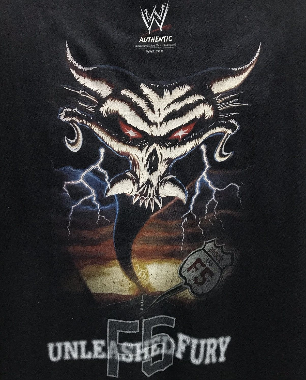WWE Vintage WWE Unleashed Fury F5 Shirt Size US L / EU 52-54 / 3 - 4 Thumbnail