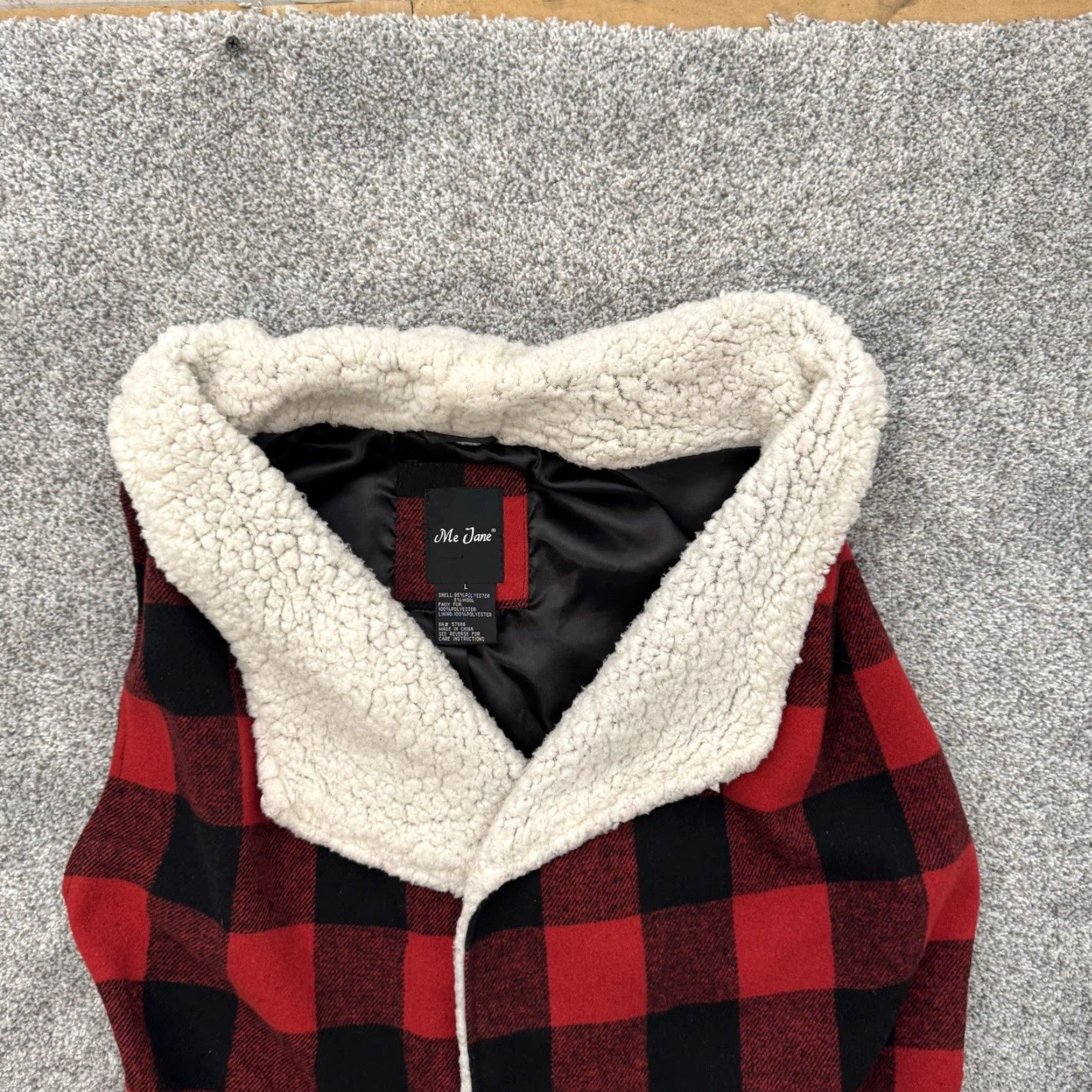 Lumberjack VINTAGE My Jane Buffalo Plaid Winter Vest L Wool Blend Y2K Cabincore Lumberjack Women Vest Red Wrapless Open Pockets Winter/Casual Regular Size L / US 10 / IT 46 - 4 Thumbnail