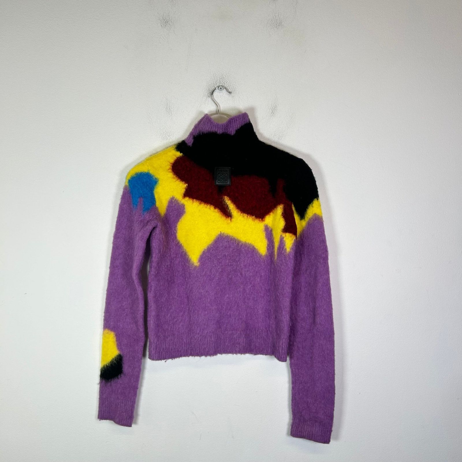 Loewe Loewe Multicolor High-Neck Intarsia Knit Sweater Size XS Size XS / US 0-2 / IT 36-38 - 2 Thumbnail