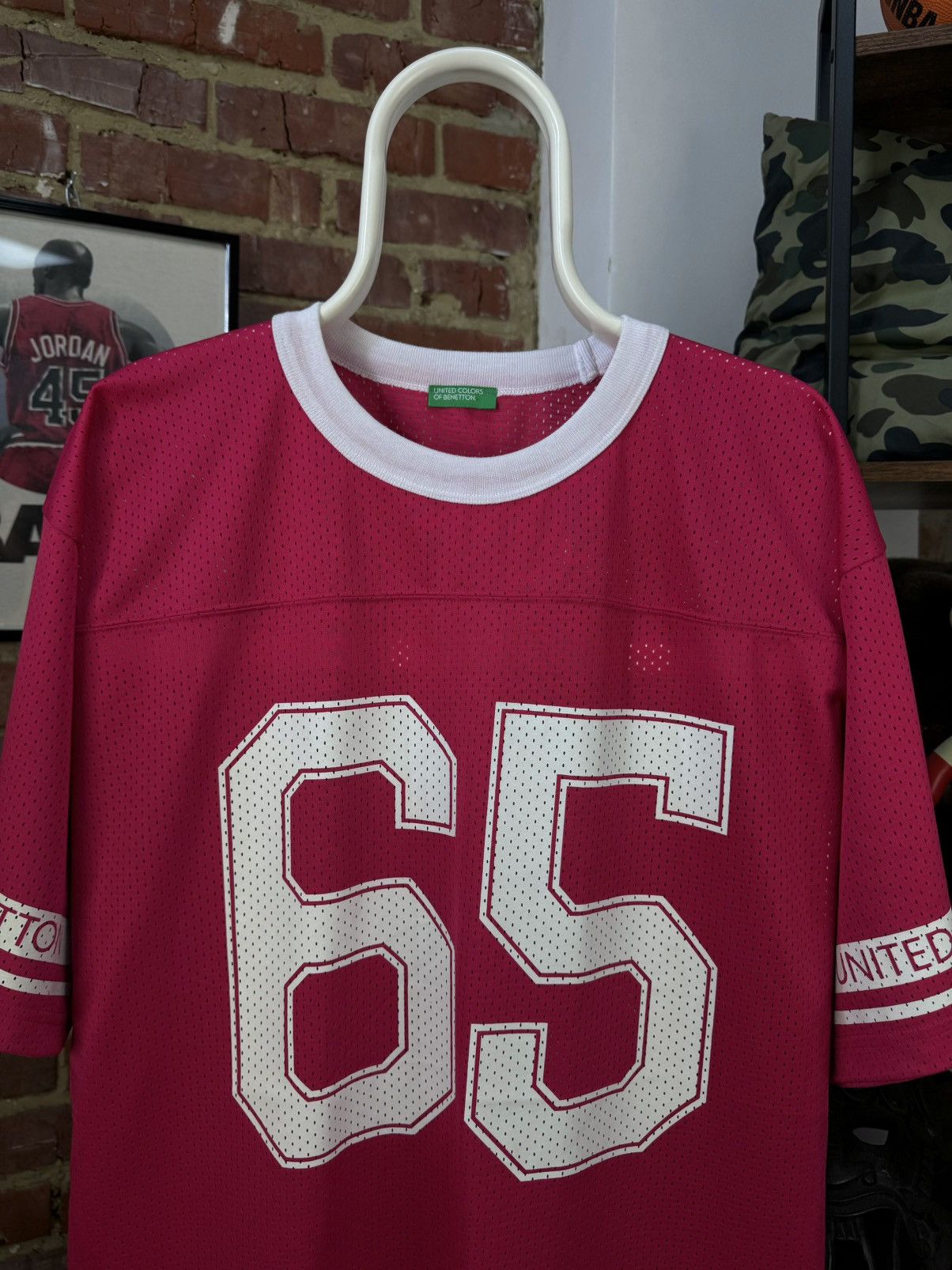 United Colors Of Benetton United Colors of Benetton 65 Pink Short Sleeve Jersey Size US S / EU 44-46 / 1 - 2 Thumbnail