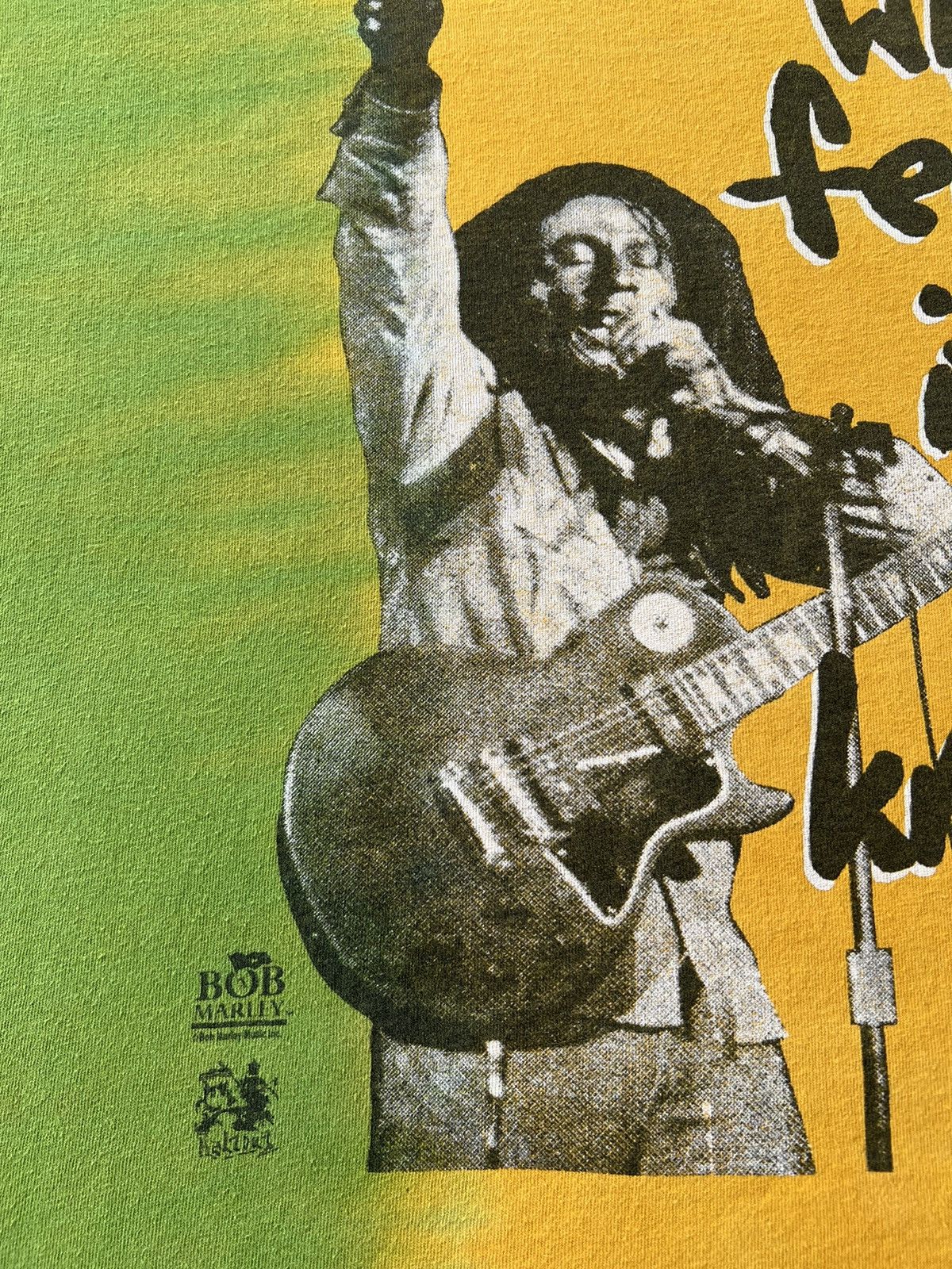 Band Tees Vintage 90s Bob Marley Who Feels It Jamaica Tie Dye T-shirt Size US XXL / EU 58 / 5 - 5 Thumbnail
