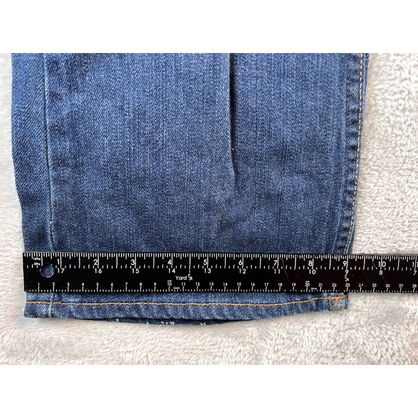 Denime Bullhead Jeans Mens Slim Boot Cut Denim 29x30 Blue 5-Pocket Logo Zipper Button Cowboy Pants Size US 29 - 3 Thumbnail