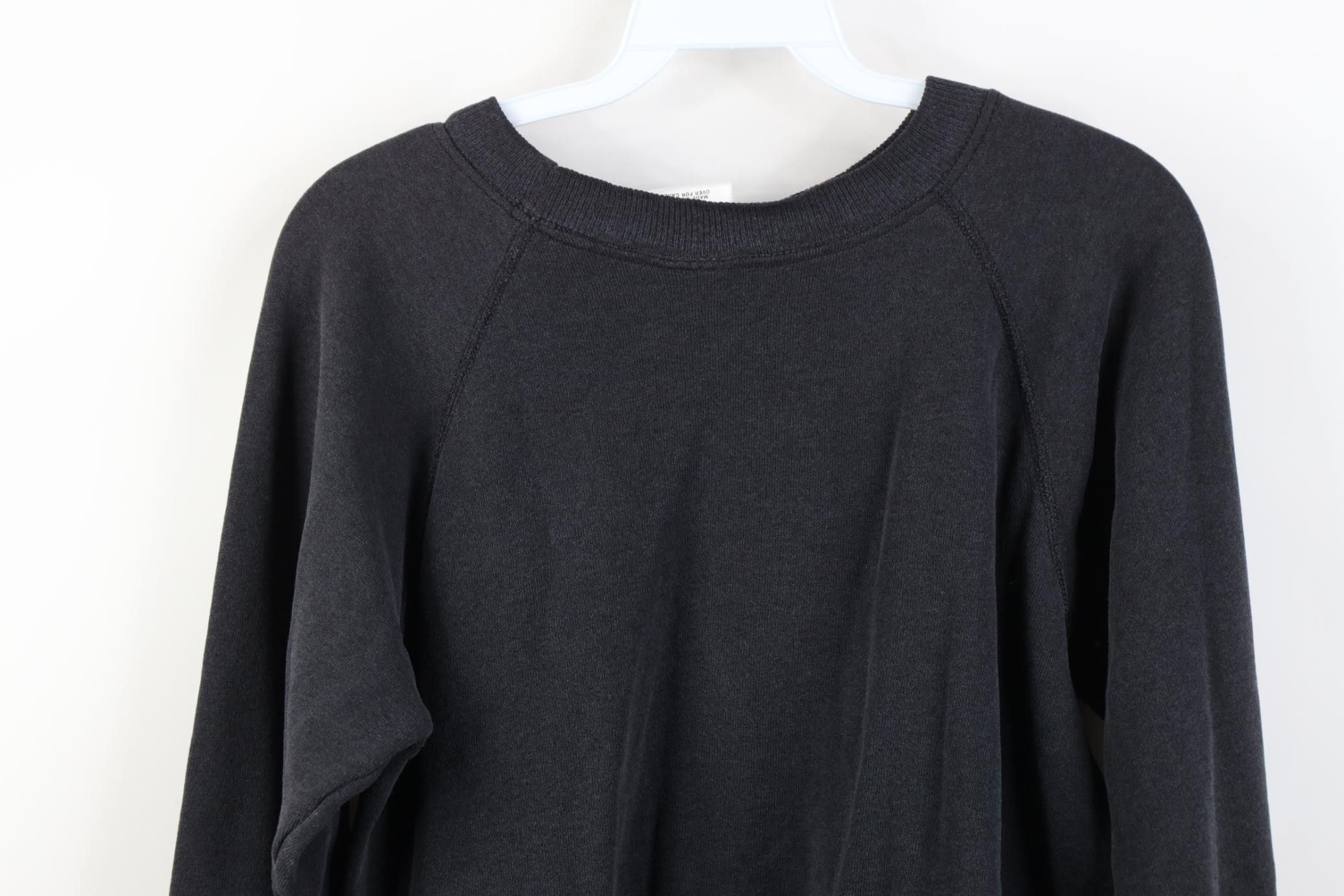 Vintage Vintage 80s 90s Streetwear Crewneck Sweatshirt Black USA Size M / US 6-8 / IT 42-44 - 12 Thumbnail