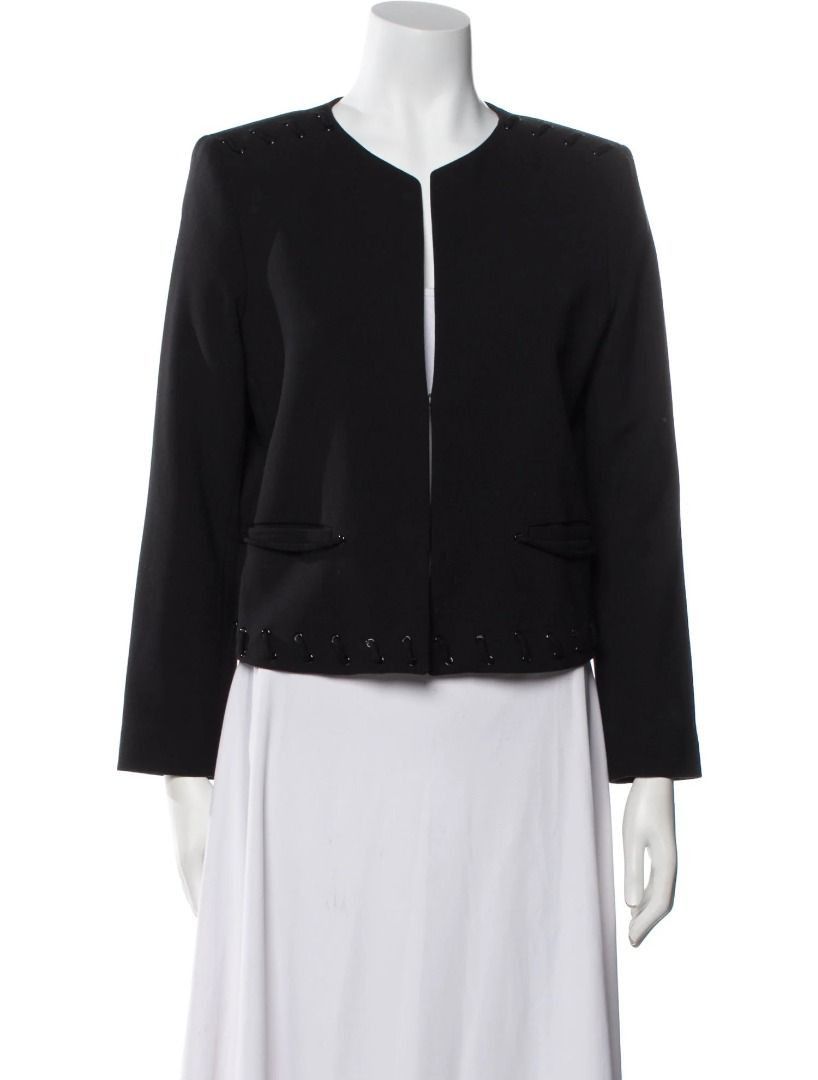 Sandro Sandro Paris Lace-up Wool Jacket XS/S Size S / US 4 / IT 40 - 1 Thumbnail
