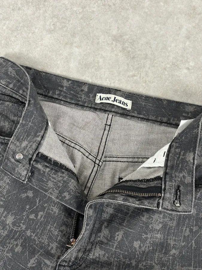 Acne Studios Acne Studios Needle Print Grey Effect Jeans Size US 39 - 9 Thumbnail