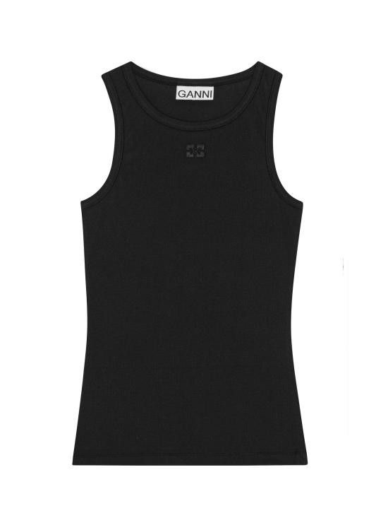 Ganni GANNI Women Tops T3898 099 Black Size L / US 10 / IT 46 - 1 Preview