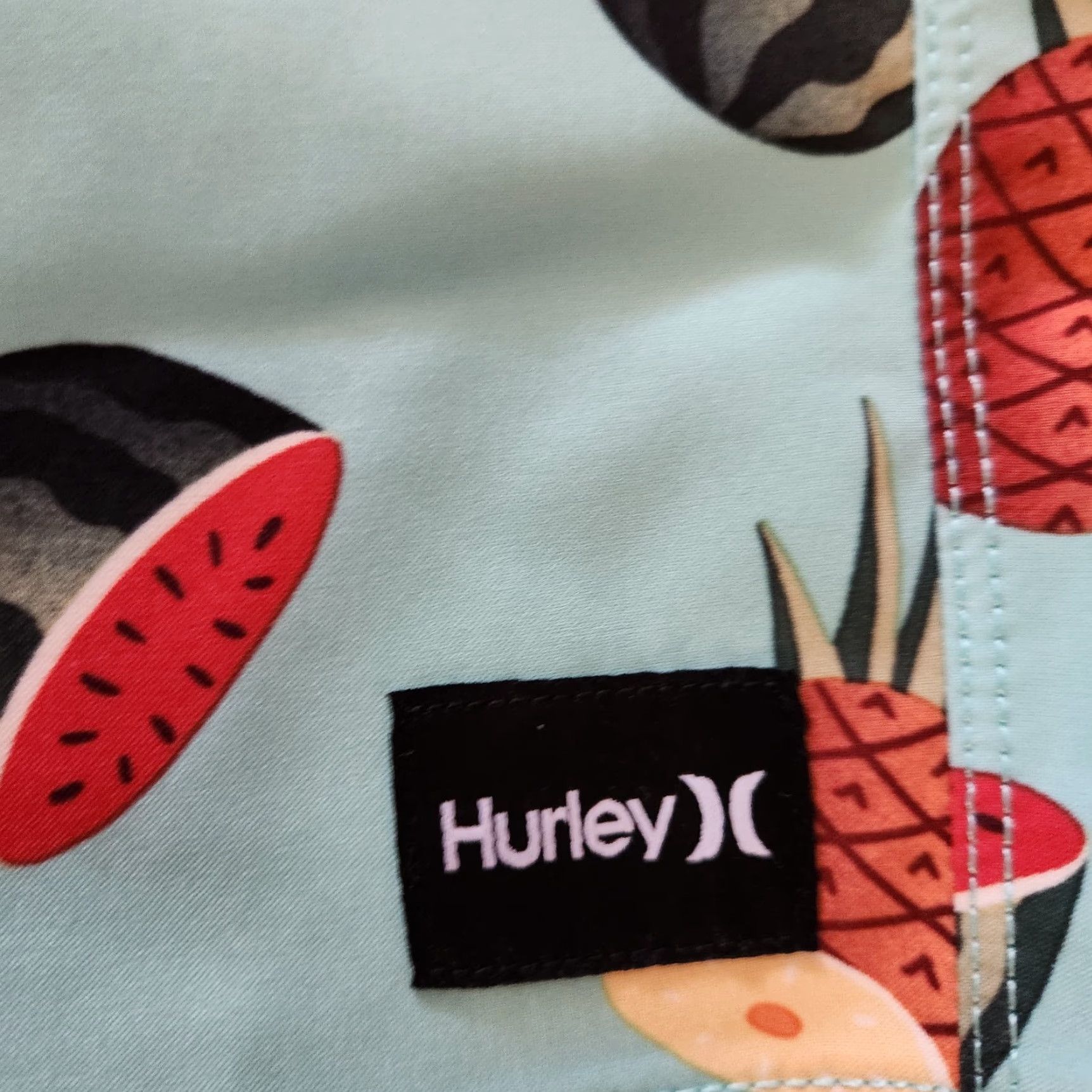 Hurley Hurley Boardshorts Men 32 Trunks Swim Bottom Fruit Print Tropical Blue Drawstring Surfing Size US 32 / EU 48 - 3 Thumbnail