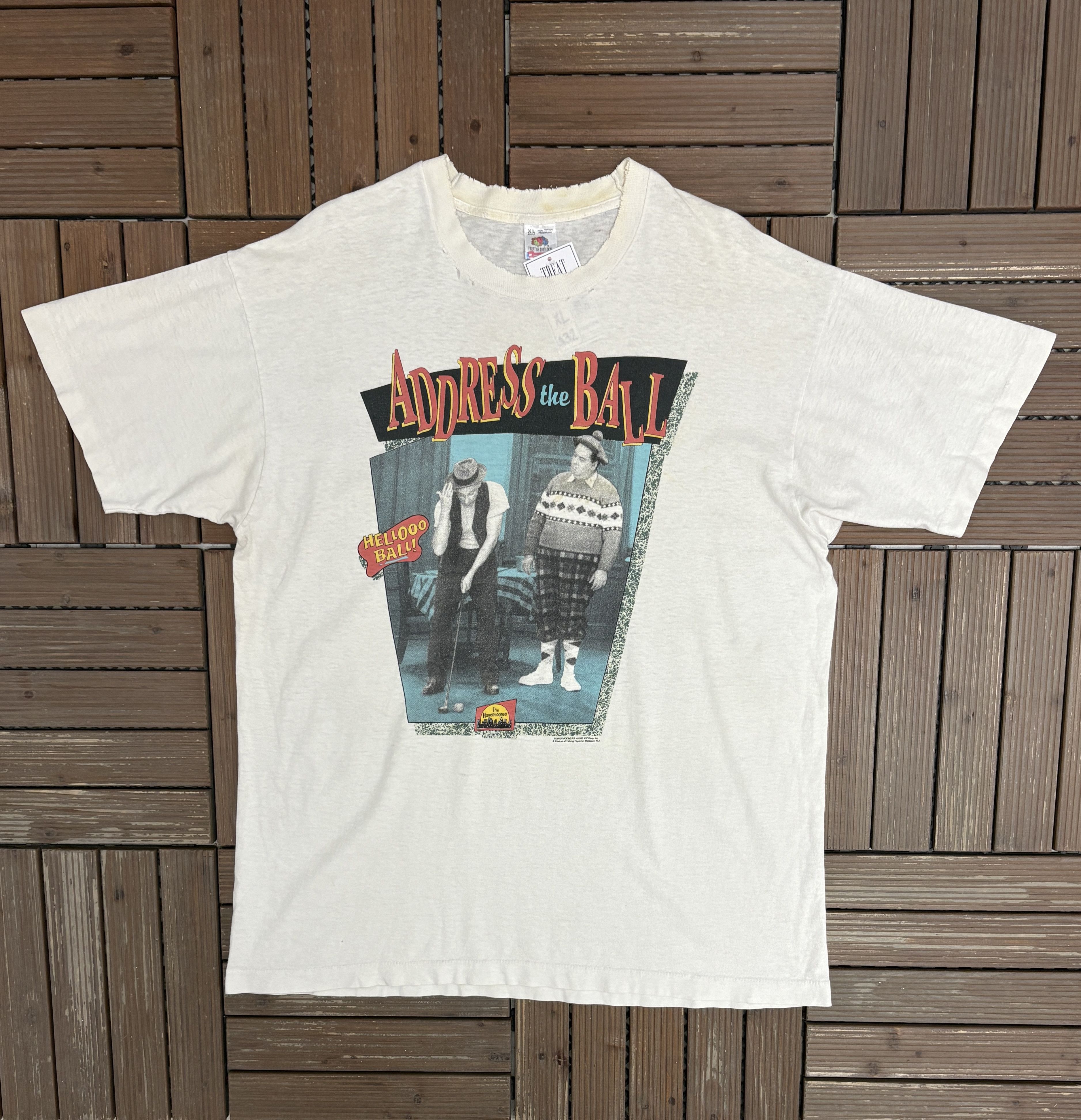 Vintage The Honeymooners Address The Ball Vintage T-Shirt Size US XL / EU 56 / 4 - 1 Thumbnail