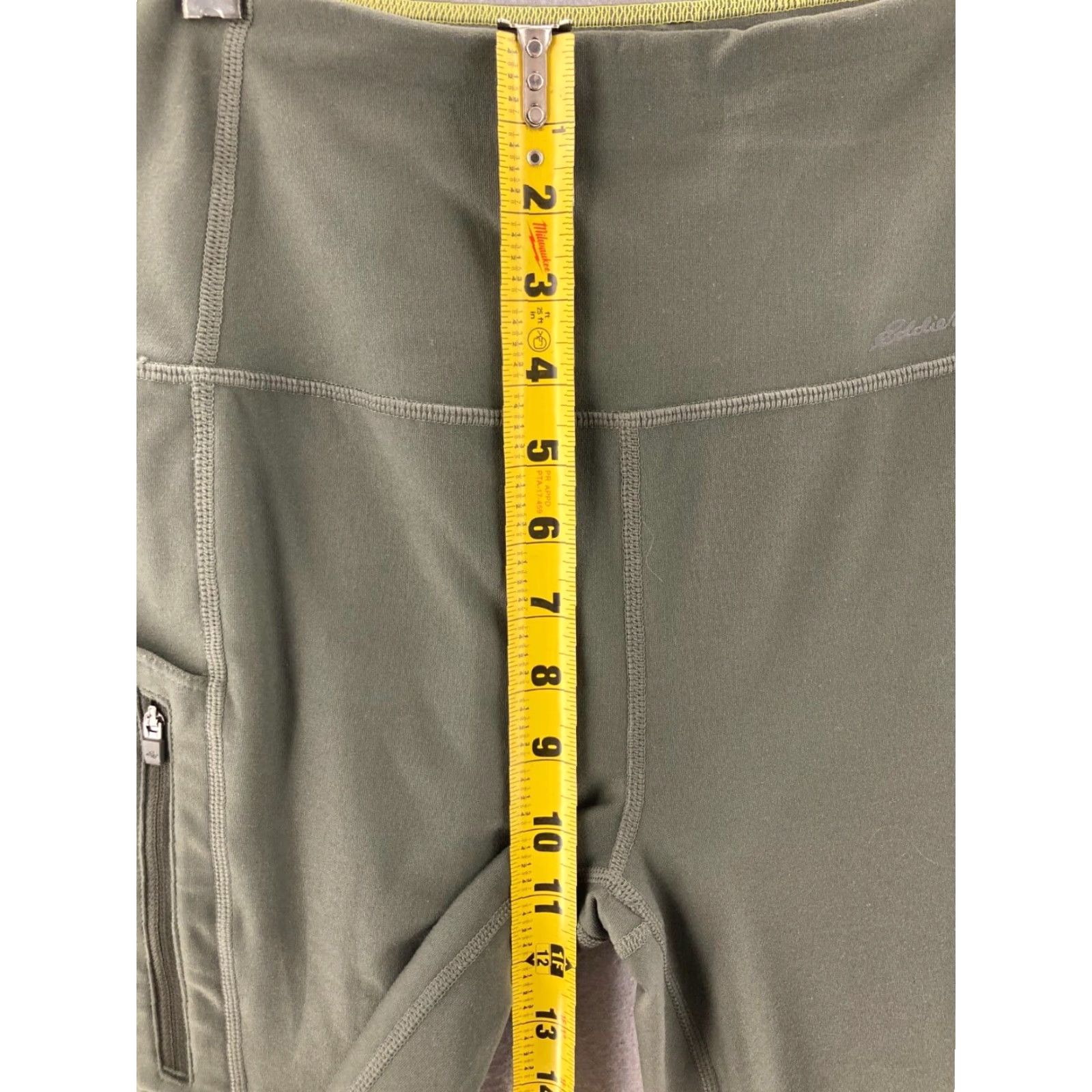 Eddie Bauer Eddie Bauer Yoga Pants Womens Slim Cotton Blend Green Yoga Slimming Beach Activewear Pants Size 28" / US 6 / IT 42 - 4 Thumbnail