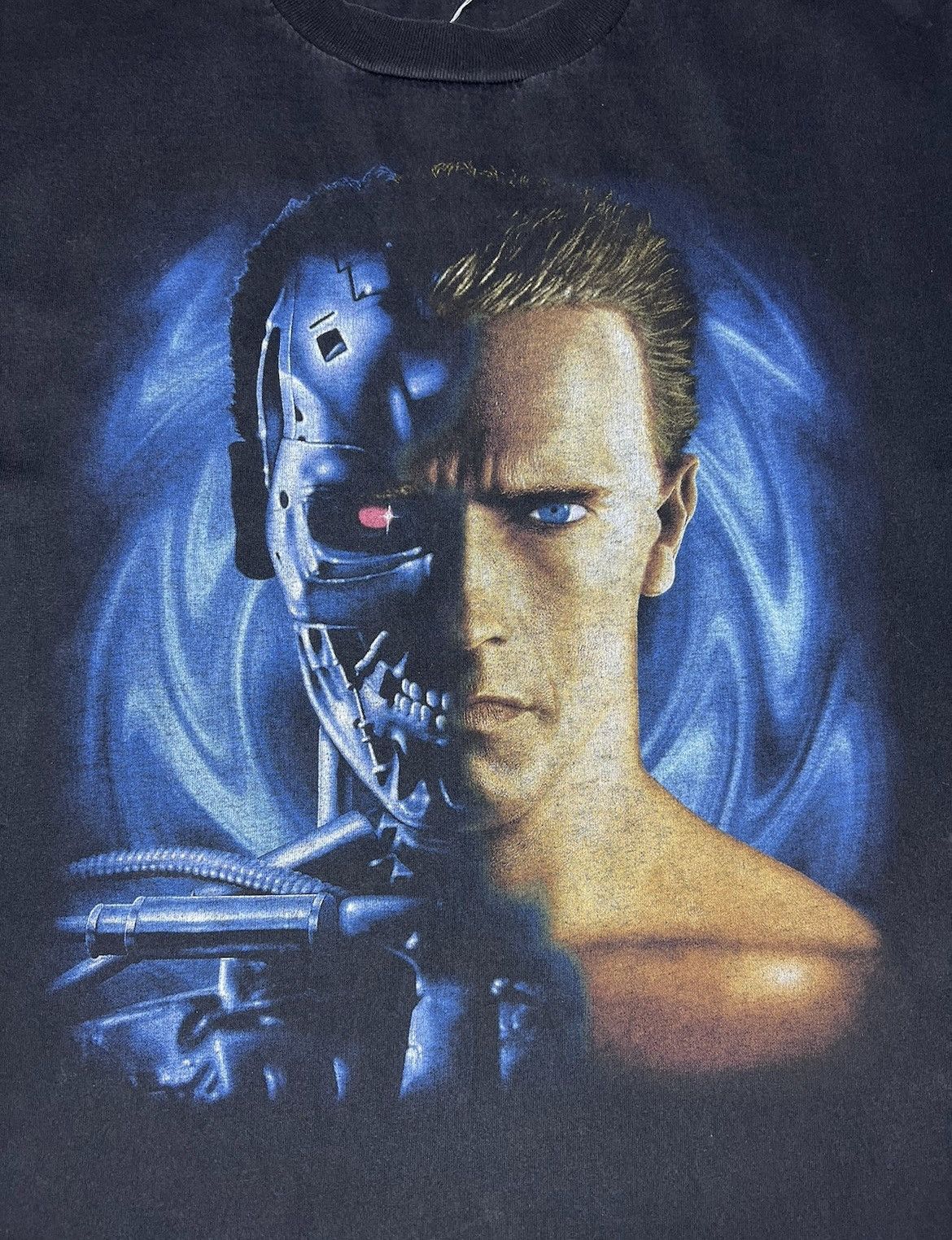 Universal Studios Vintage 90s Terminator T2 3D T-Shirt Movie Universal Size L Size US L / EU 52-54 / 3 - 3 Thumbnail
