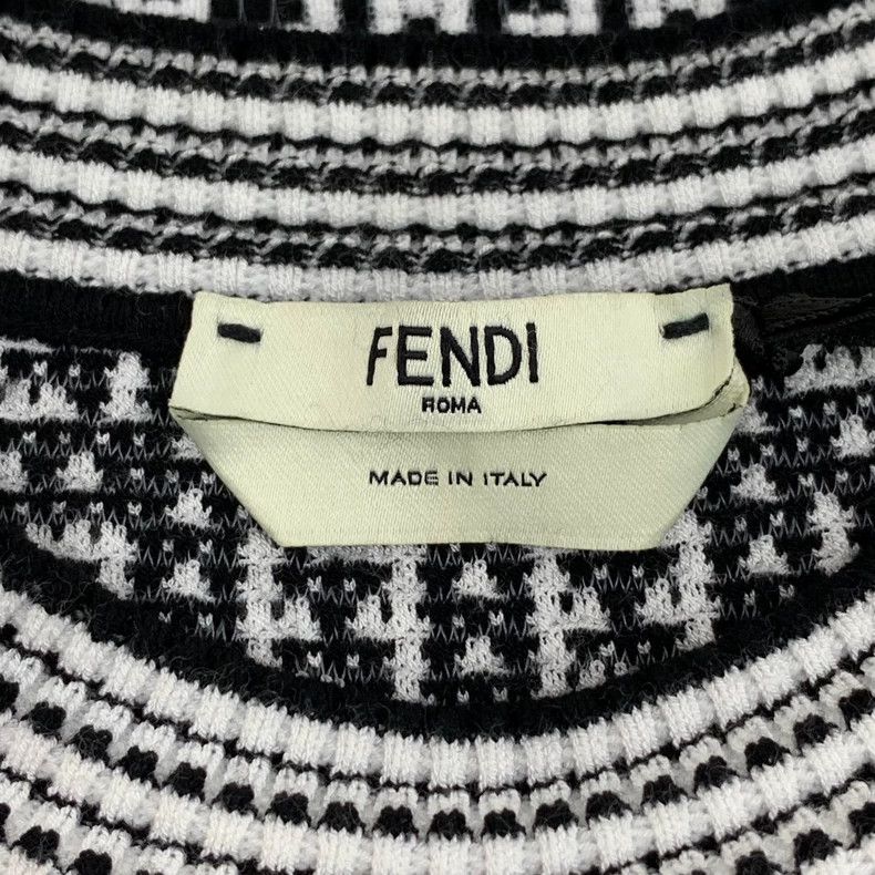 Fendi FENDI Multicolor logo letter inlaid jacquard full-print cr Size XS / US 0-2 / IT 36-38 - 5 Thumbnail