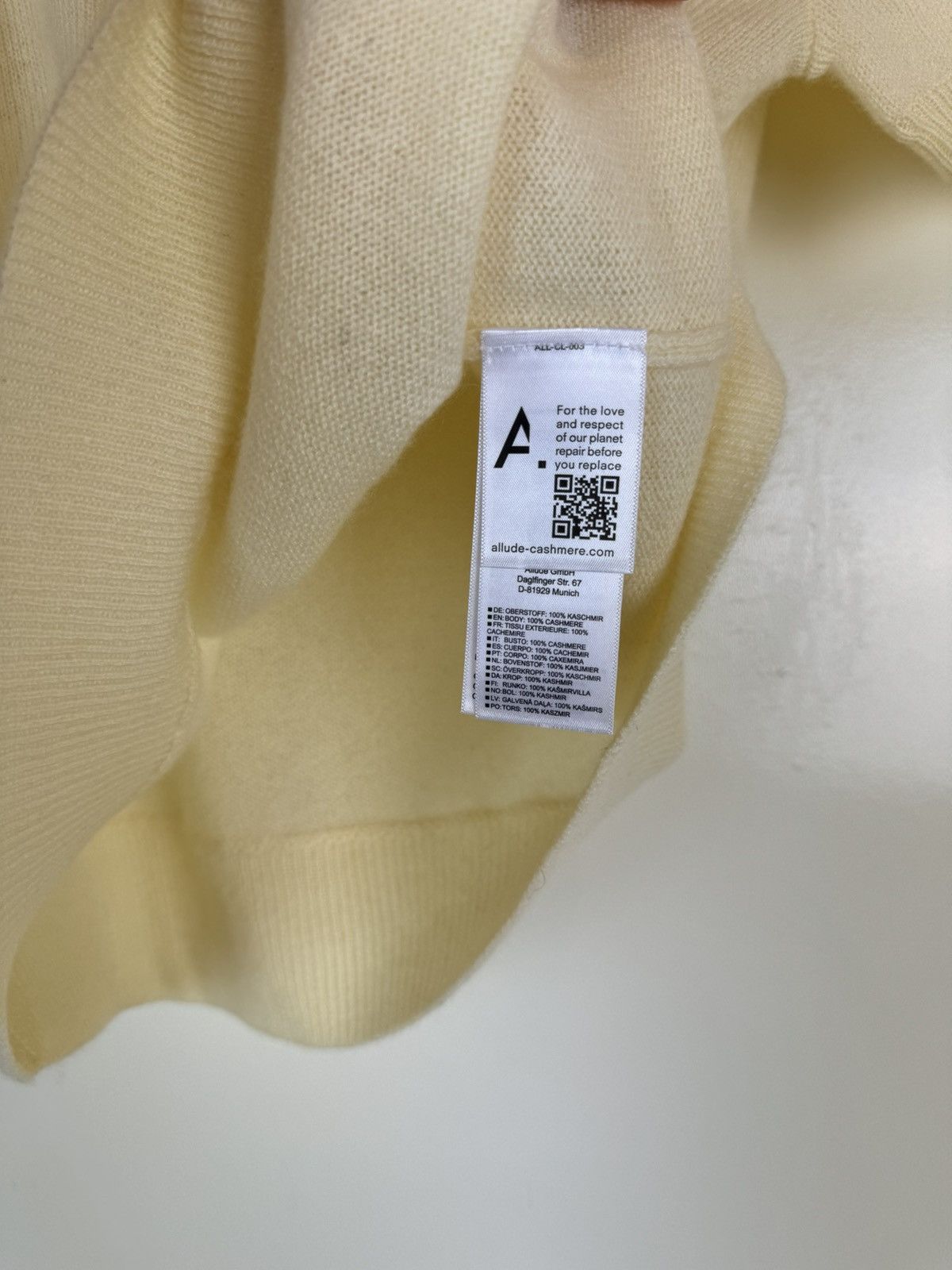 Allude Allude cashmere yellow polo sweater Brunello Cucinelli Size S / US 4 / IT 40 - 6 Thumbnail