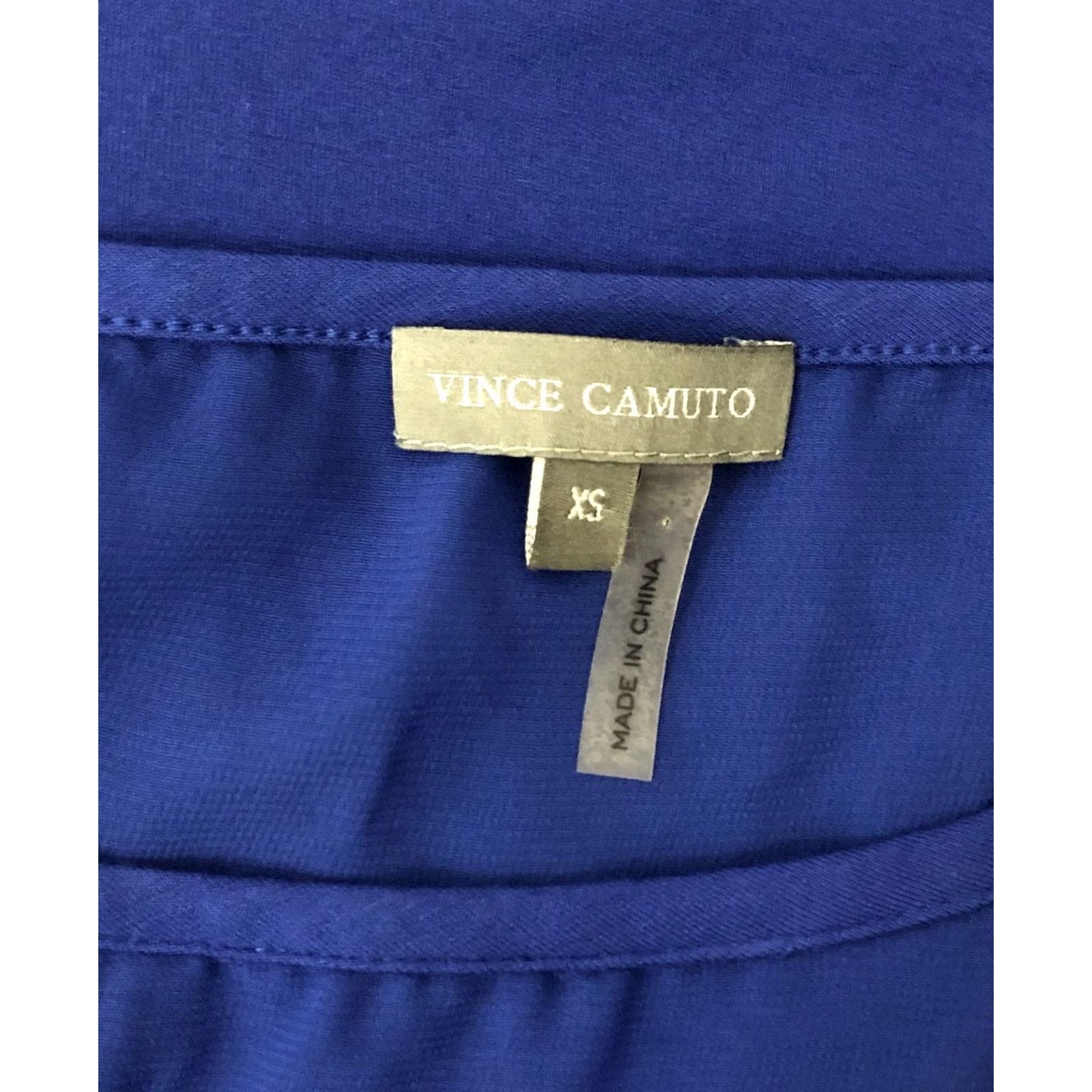 Vince Camuto Vince Camuto Sleeveless Top XS Blue Chiffon Slits Scoop Neck Casual Womens Size XS / US 0-2 / IT 36-38 - 4 Thumbnail