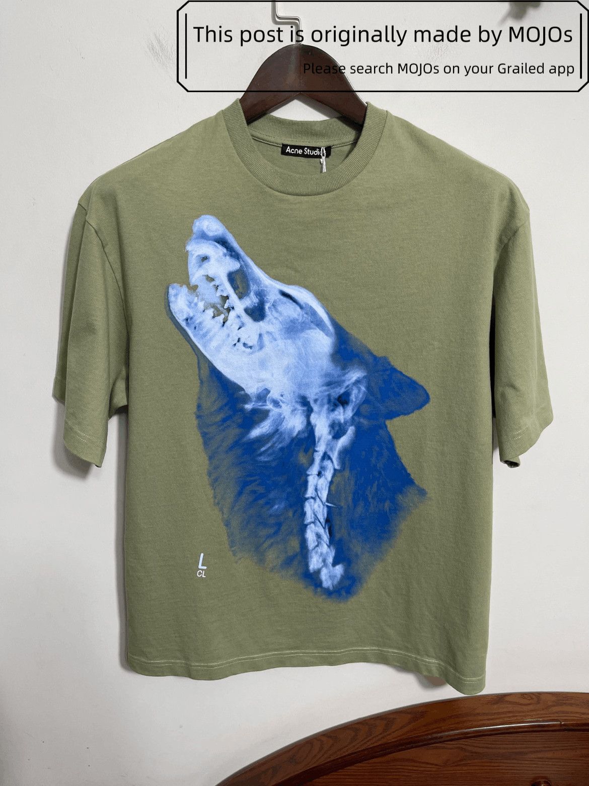 Acne Studios Acne Studios Wolf Skull Print Oversized Tee Size US XS / EU 42 / 0 - 1 Thumbnail