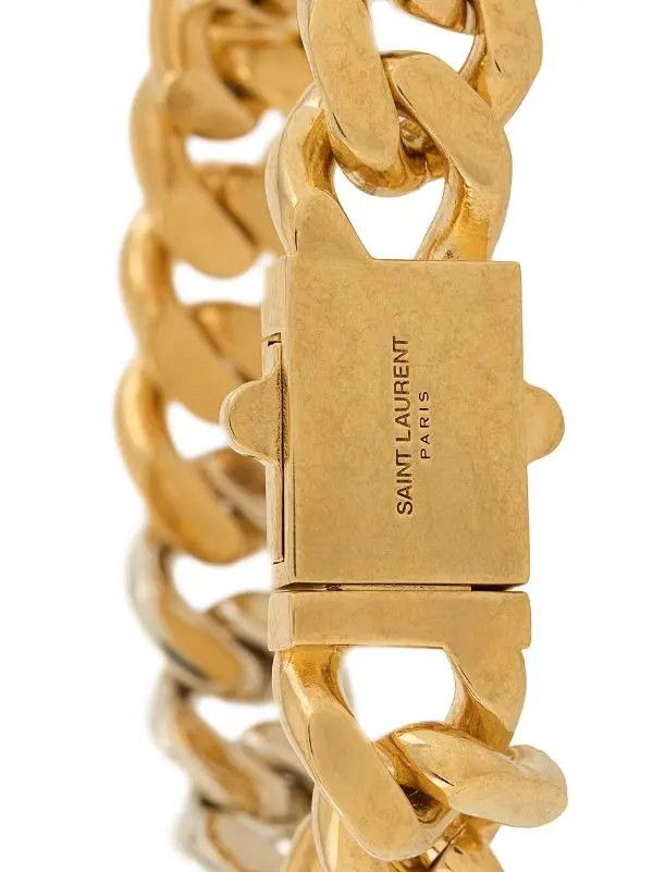 Saint Laurent Paris o1b1hav110425 635705 Size: M / Two Tone Chain Bracelet Metal Size ONE SIZE - 2 Thumbnail