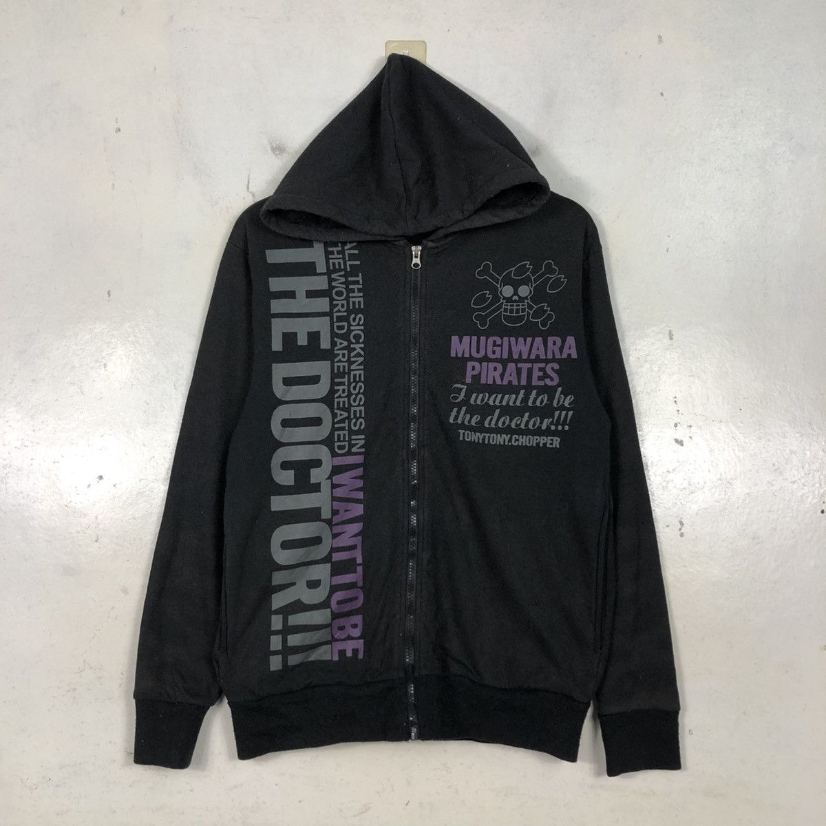 Japanese Brand 📌Cartoon Zipper Hoodie Mugiwara Pirates One Piece Big Logo Size US M / EU 48-50 / 2 - 3 Thumbnail