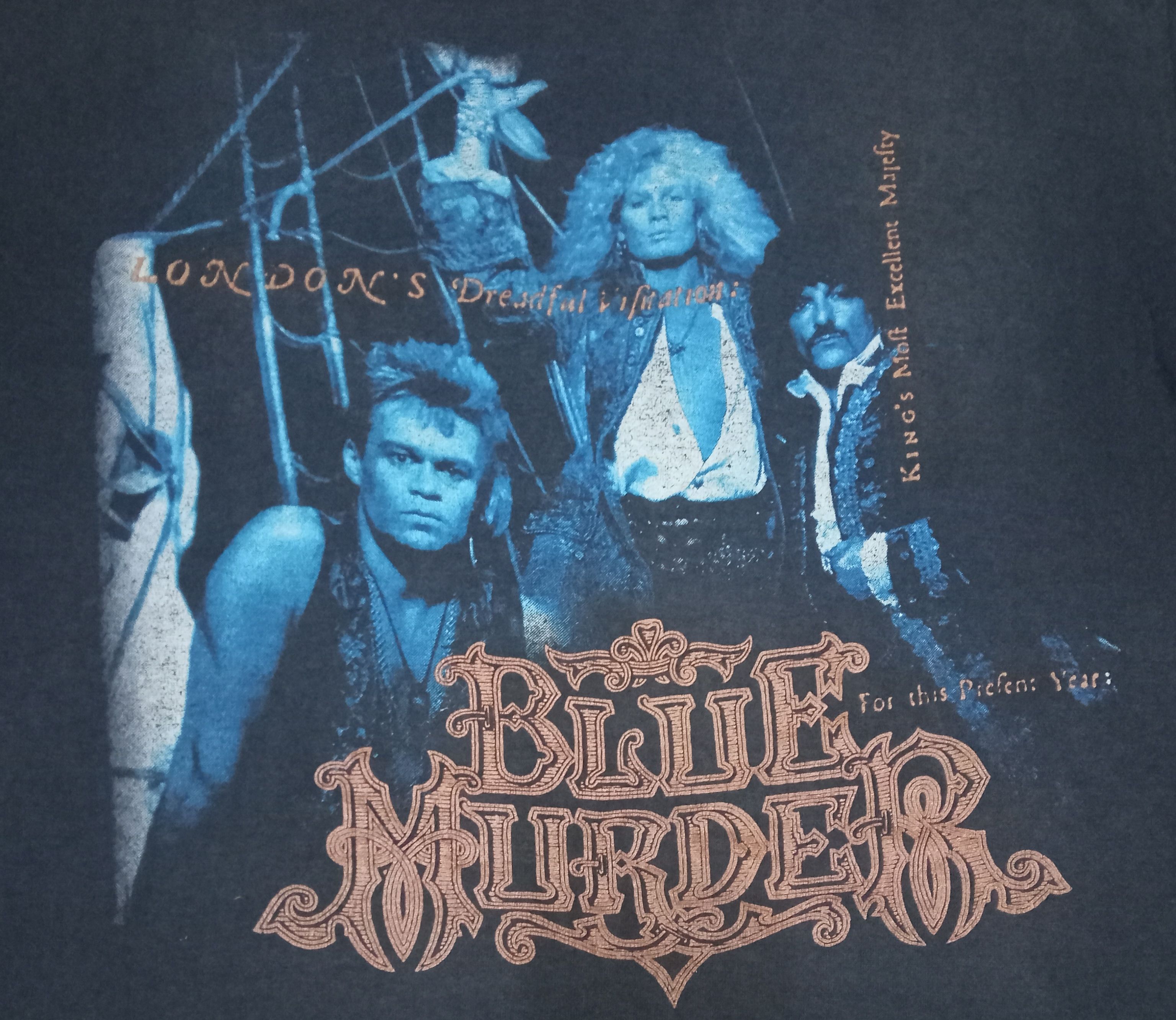 Band Tees × Vintage Vintage Blue Murder World Tour 1989 Distressed T Shirt Size US L / EU 52-54 / 3 - 5 Thumbnail