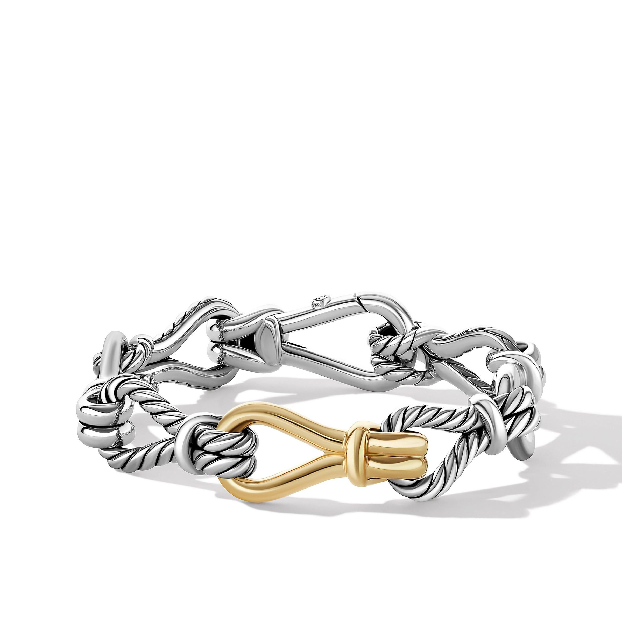 David Yurman o1w1db10525 B16910 Bracelet in Sterling Silver with 18KGold Size ONE SIZE - 1 Thumbnail