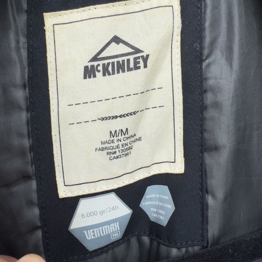McKinlays MCKINLEY Hooded Black Long Cargo Utility Parka Winter Coat M Size US M / EU 48-50 / 2 - 4 Thumbnail