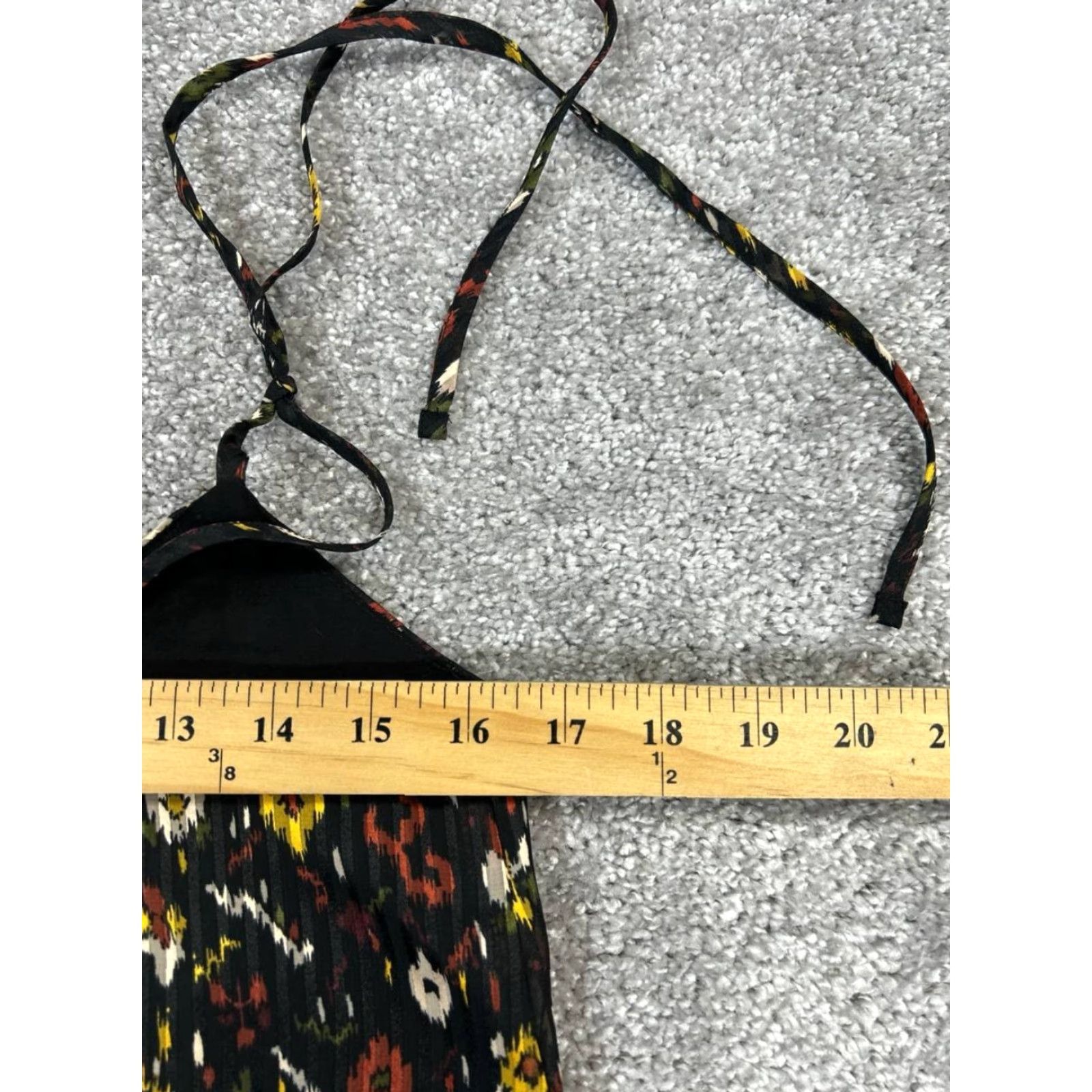 Vintage Sezane Dress Womens Fr 36 Us 4 Floral Sleeveless V-Neck Pullover Short Lined A-Line Blouson Sheath Shift Black Red Yellow Casual Size S / US 4 / IT 40 - 6 Thumbnail