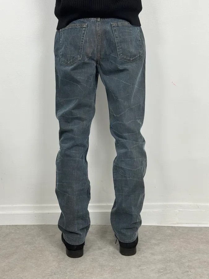 Just Cavalli AW2003 Cavalli Navy Blue Faded Denim Cozy Jeans Size US 32 / EU 48 - 4 Thumbnail