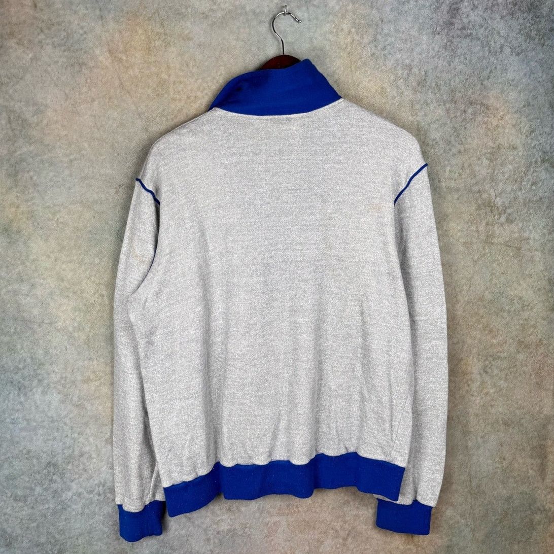 Vintage VTG 80s MacGregor Q Zip Sweatshirt Sz L Gray Blue Size US L / EU 52-54 / 3 - 3 Thumbnail