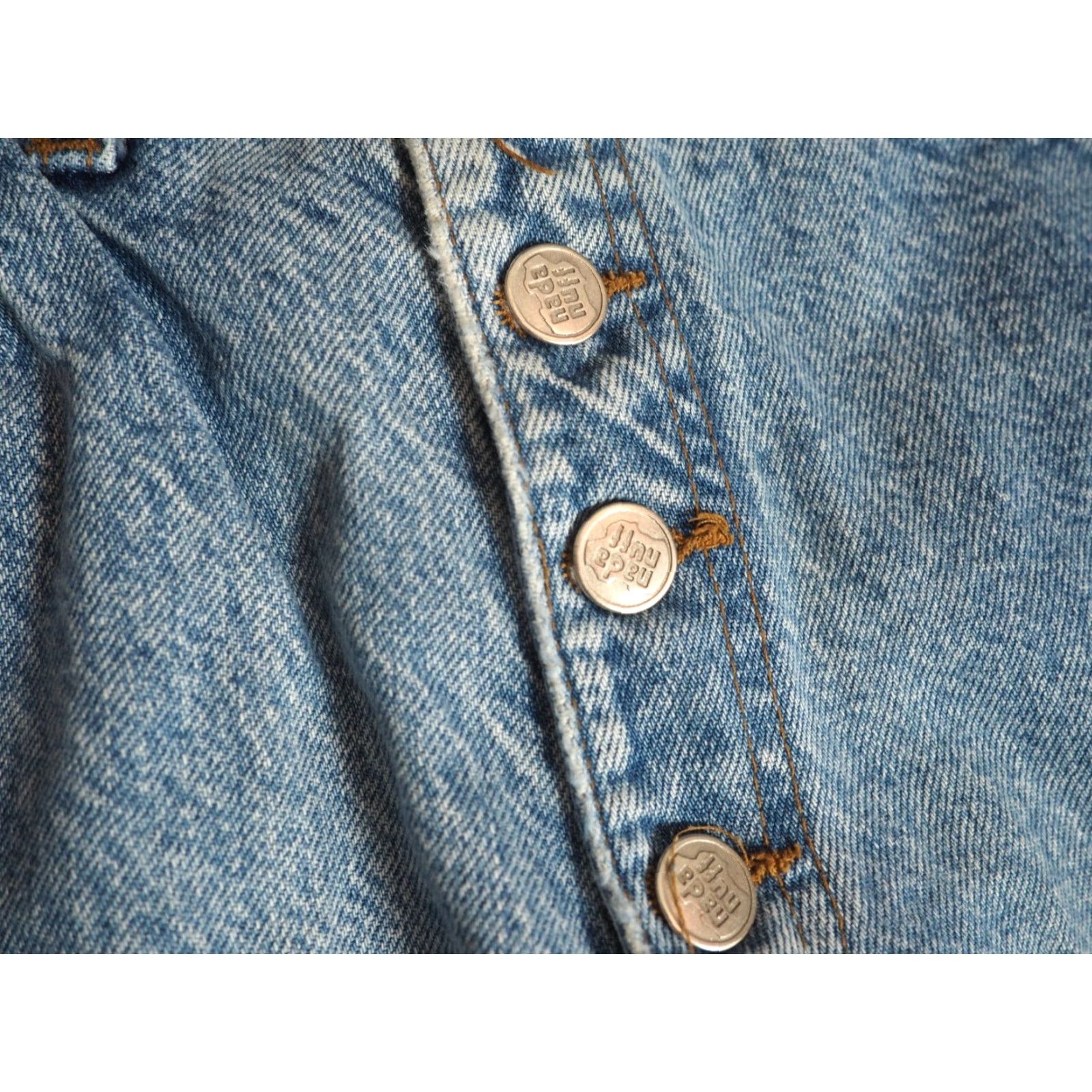 Vintage VTG 80s 90s Nada Nuff Denim Jeans Womens 26x30 High Waist Button Fly Blue Casual Boho 1980s NADA NUFF USA Size 26" / US 2 / IT 38 - 7 Thumbnail
