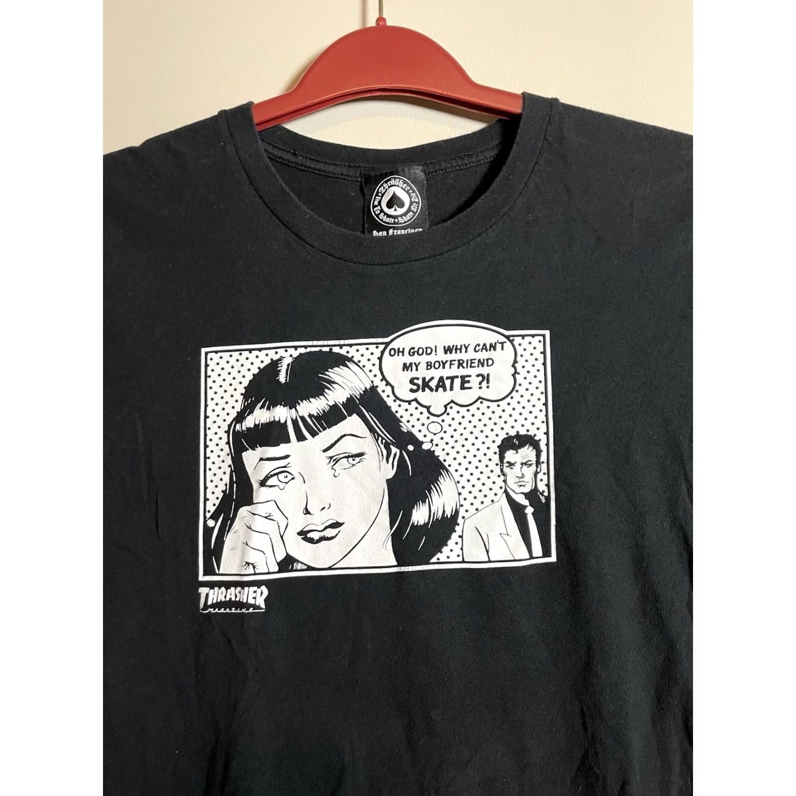 Thrasher Thrasher T-Shirt Black Size M (G50) Short Sleeve Crew Neck Graphic Print Skater Punk Classic Unisex Adults 1990s Vintage No N/A Size US M / EU 48-50 / 2 - 3 Thumbnail