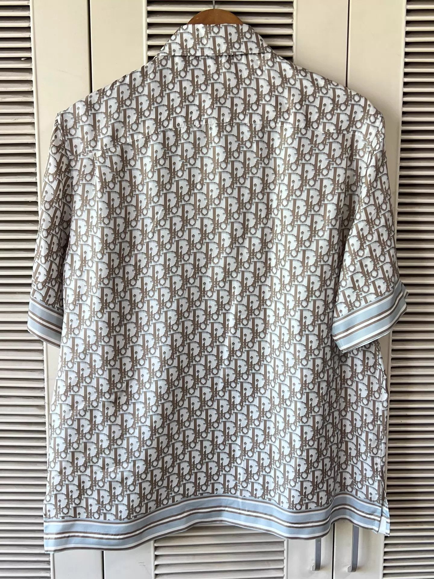 Dior Dior 38 Short-Sleeve Shirt Logo Striped Collar/Cuffs LN Size US S / EU 44-46 / 1 - 2 Thumbnail