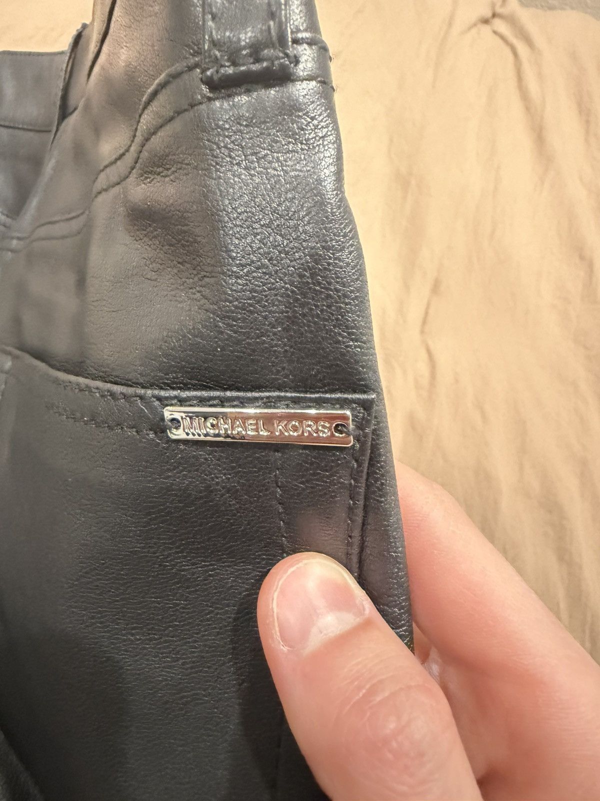 Michael Kors Michael Kors Leather Joggers Size 25" / US 0 / IT 36 - 5 Thumbnail