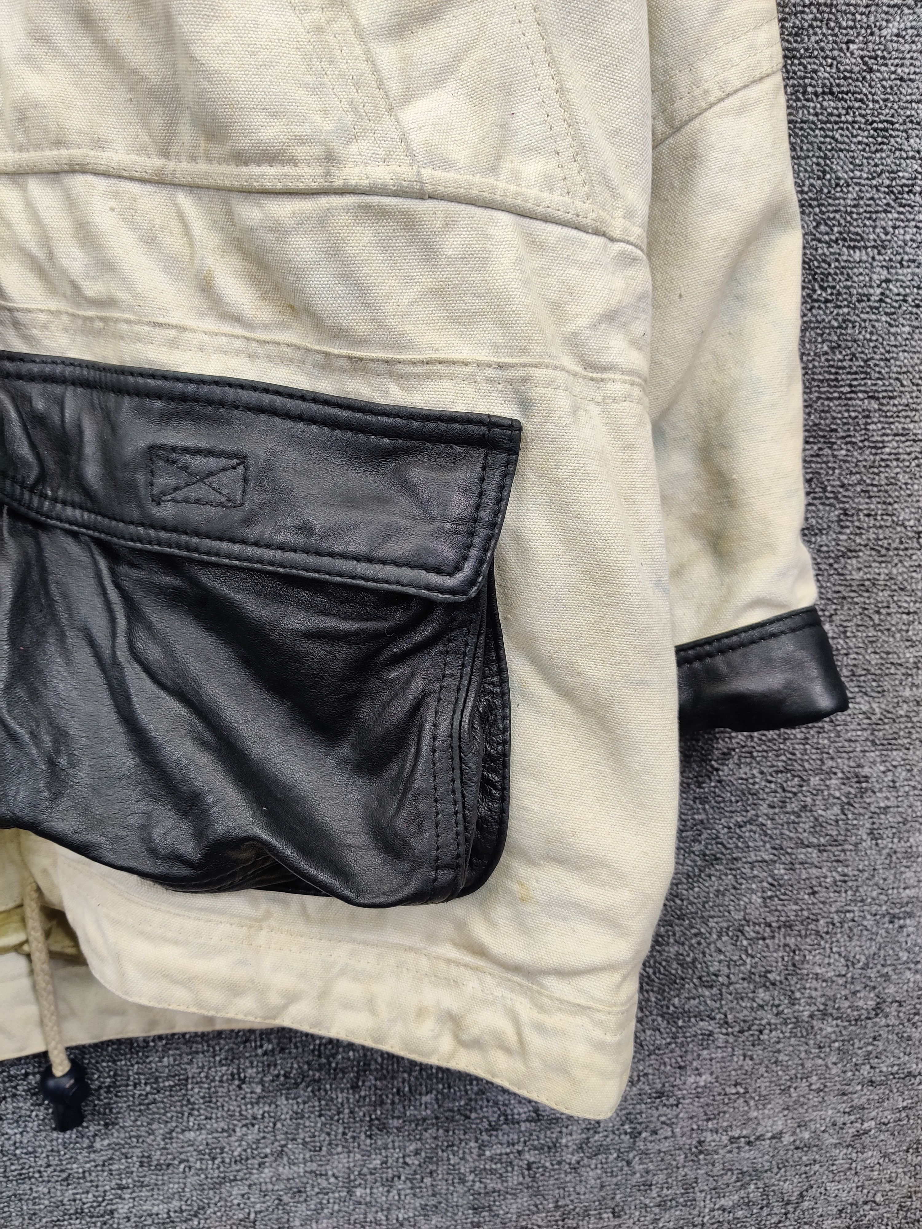 Designer Vintage Via Nuova Pelle Tactical Leather Jacket Size US XL / EU 56 / 4 - 3 Thumbnail