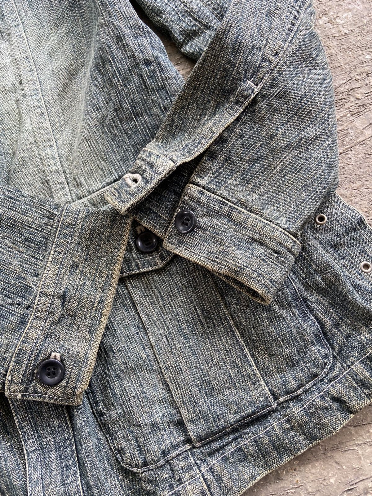 Tornado Mart 2000s Tornado Mart - Vkei Style Denim Trucker Button Jacket Size US M / EU 48-50 / 2 - 13 Thumbnail