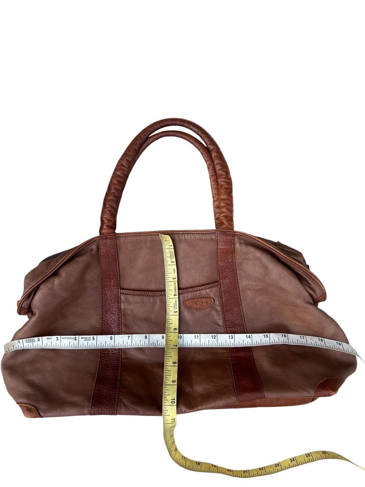 Leather Ibiza Japan Patina Brown Leather Weekend Bag Size ONE SIZE - 5 Thumbnail