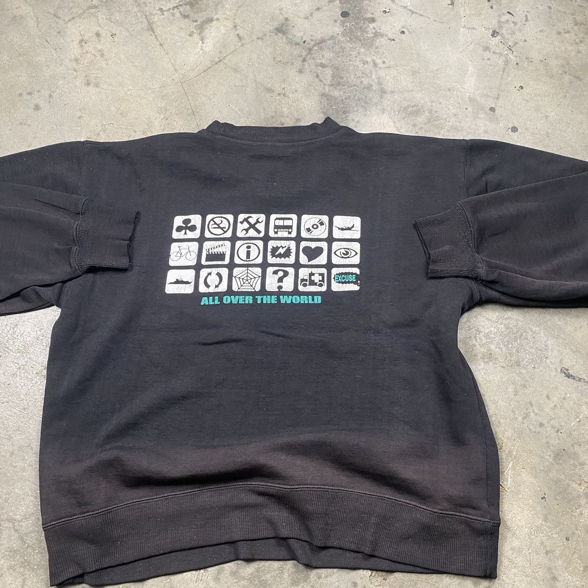 Japanese Brand × Vintage y2k Excuse Japan Streetwear Hazard Warning Sunfaded Size US M / EU 48-50 / 2 - 7 Thumbnail