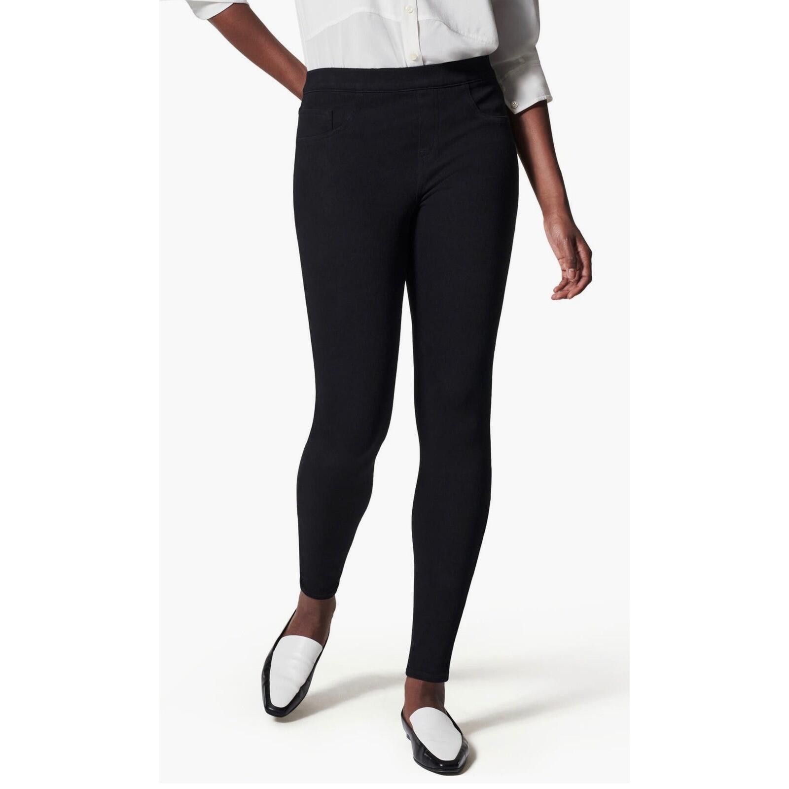 Domenico Spano Spanx Ankle Jean-ish Leggings Black High Waisted Pull On S Size 28" / US 6 / IT 42 - 1 Thumbnail