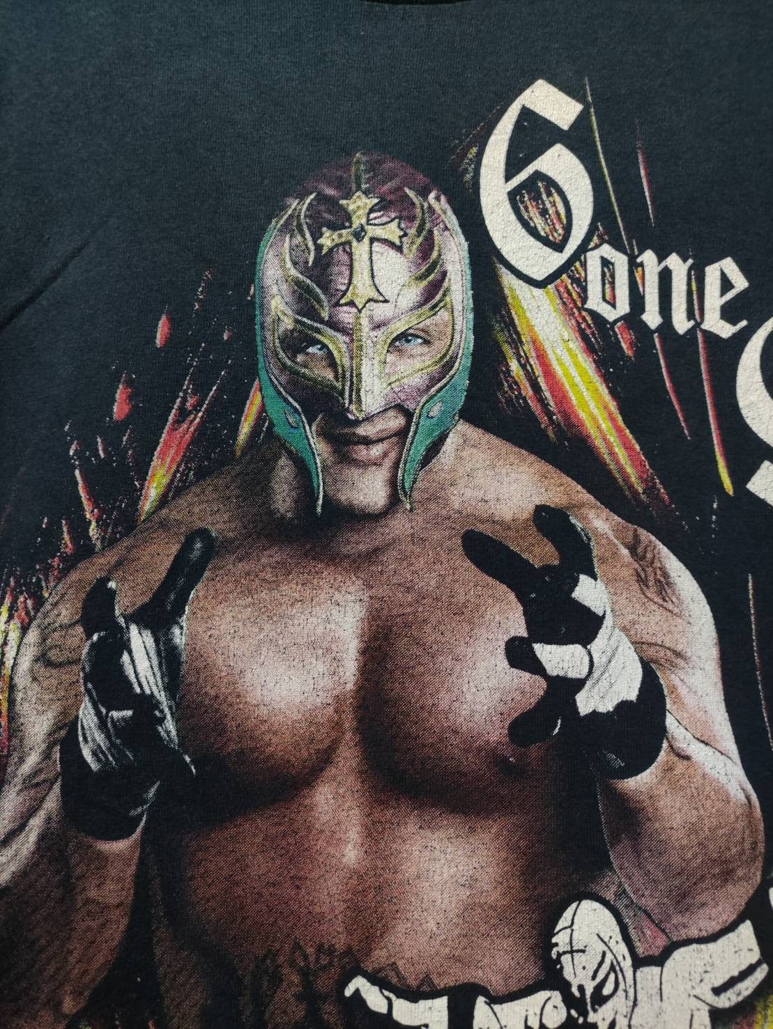 WWE Vtg 00's WWF Rey Mysterio 619 Promo T-Shirt Size US M / EU 48-50 / 2 - 4 Thumbnail