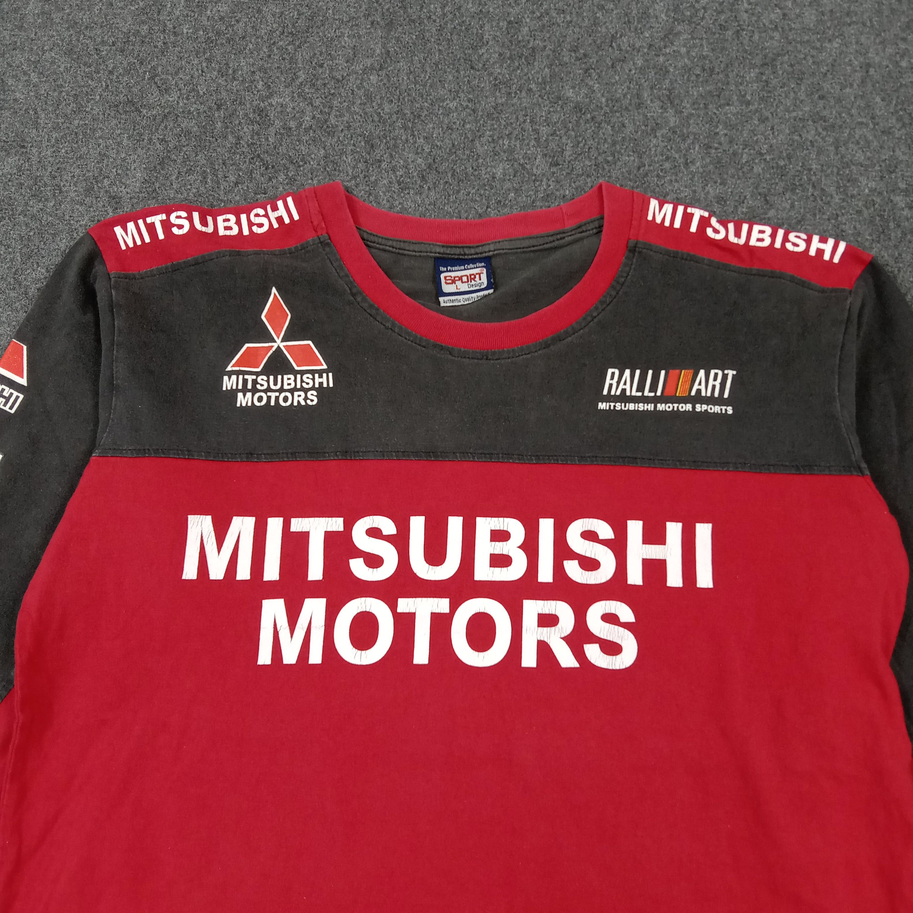 Japanese Brand 90s JDM Mitsubishi Ralliart Racing Motorsport Tshirt C285N77 Size US L / EU 52-54 / 3 - 2 Thumbnail