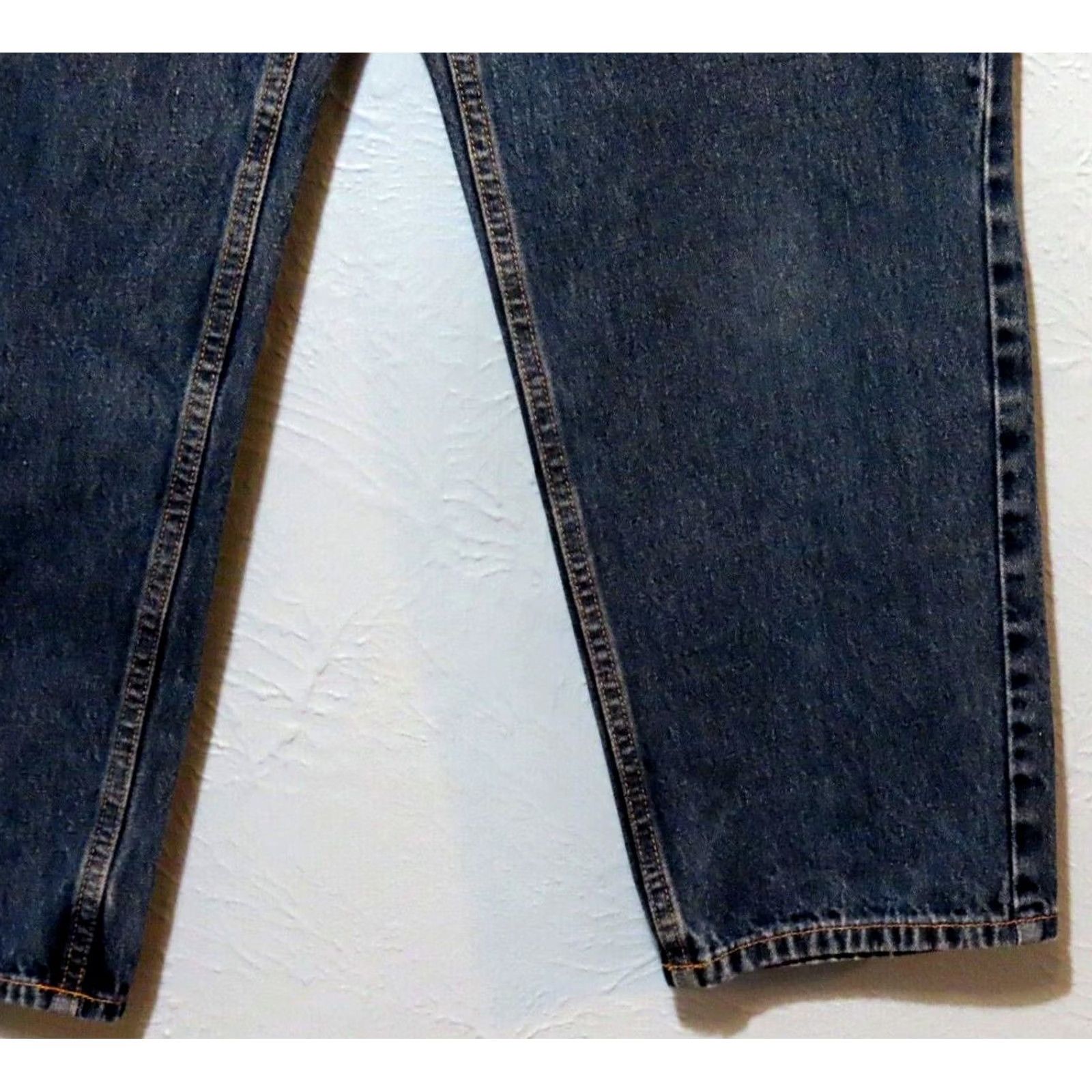 Vintage L.L. Bean Jeans Womens 14 Regular Relaxed Fit Wide-Leg Blue Denim Cotton Zip 5-Pocket Mid Rise Regular Womens Jeans Size 36" / US 14 / IT 50 - 2 Thumbnail