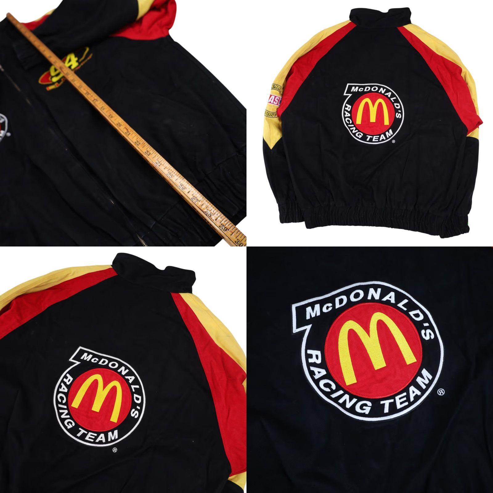 Logo Athletic VINTAGE Logo Athletic #94 Bill Elliott McDonalds Racing Jacket Mens Large Black Size US L / EU 52-54 / 3 - 8 Thumbnail