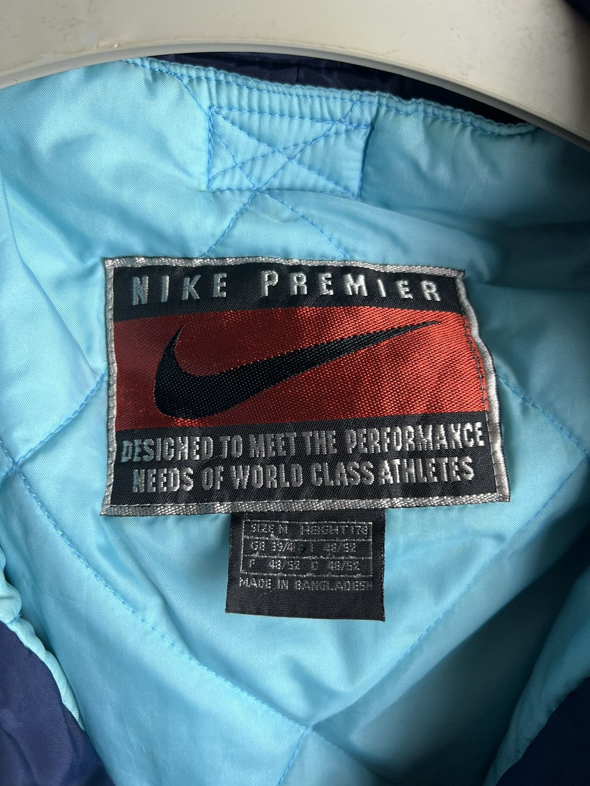 Nike × Vintage Vintage Nike Premier 1860 Centre Swoosh Jackets Size US L / EU 52-54 / 3 - 7 Thumbnail