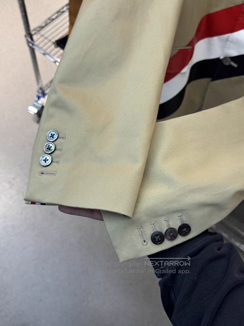 Thom Browne Thom Browne Classic Three-Striped Suit Jacket Size US XL / EU 56 / 4 - 5 Thumbnail