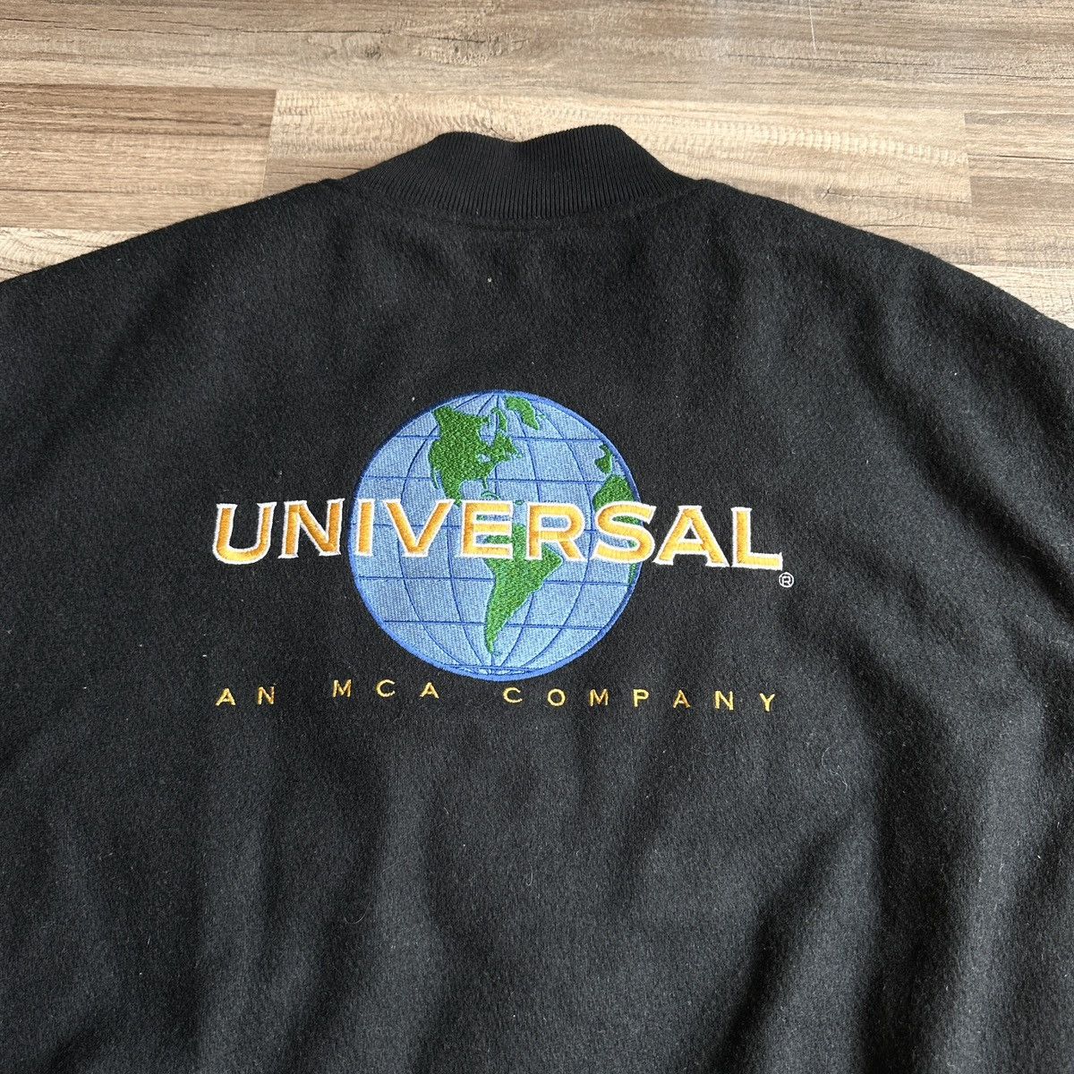 Vintage Vintage Universal MCA Company Varsity Jacket Size US XL / EU 56 / 4 - 4 Thumbnail