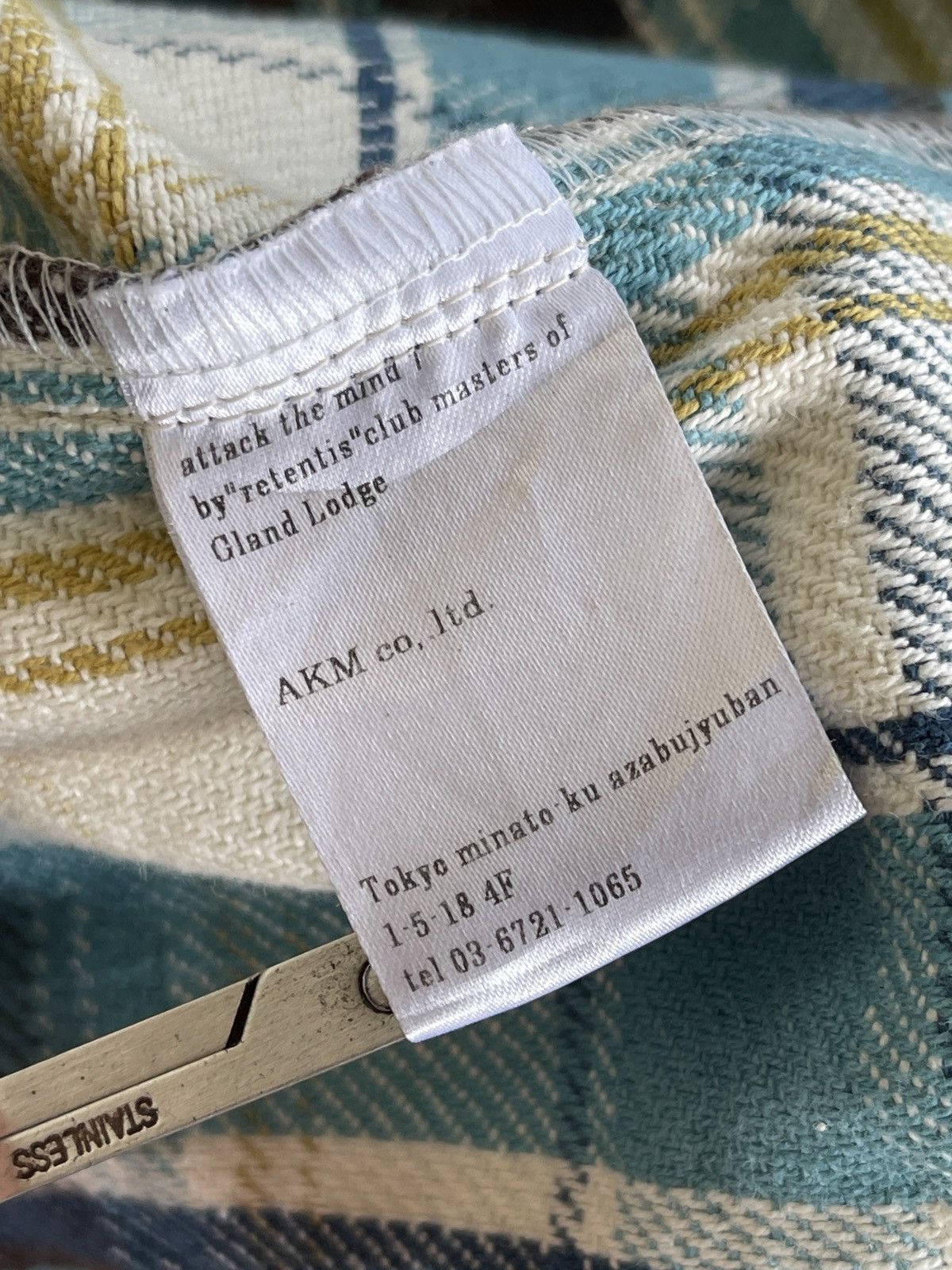Japanese Brand CH-777 Attack The Mind 7 "Retentis" Plaid Shirt Size US XS / EU 42 / 0 - 19 Thumbnail